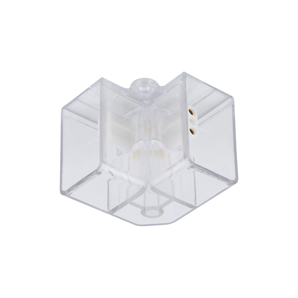 Conector unghiular pentru Honey Comb, transparent