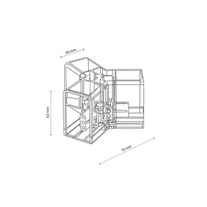 Conector în Y pentru Honey Comb, transparent