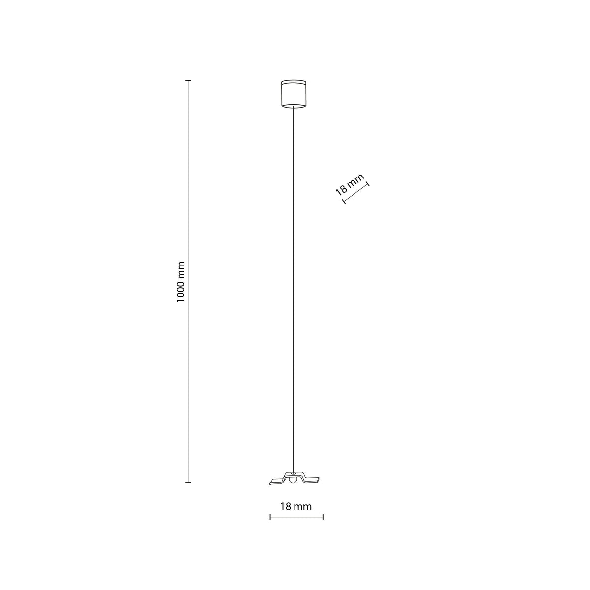 Kit de suspendare Tracer din oțel, alb