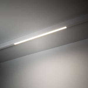 Lampă liniară pentru șină magnetică Magnetic Easy Line din aluminiu, alb, 24 W