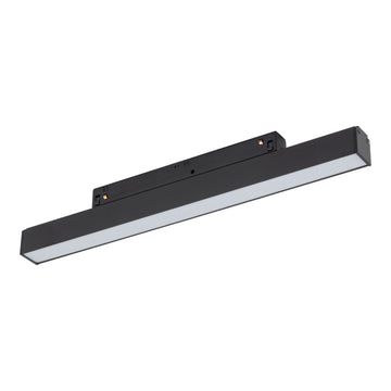 Lampă liniară pentru șină magnetică Magnetic Easy Line din aluminiu, negru