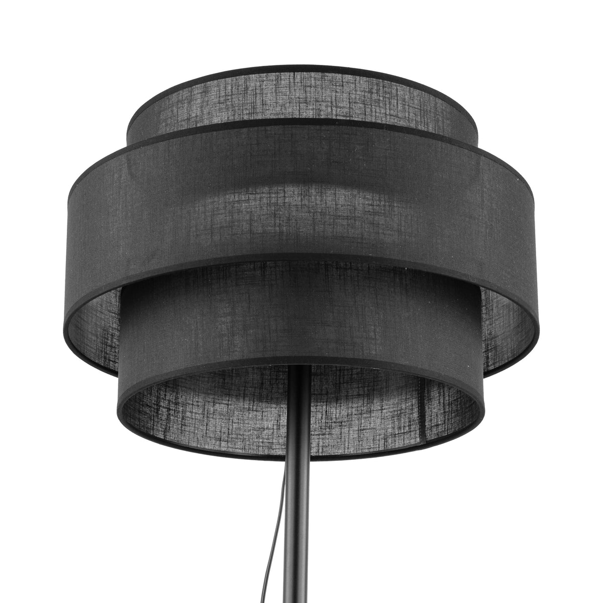 Lampă de podea Calisto din oțel, negru
