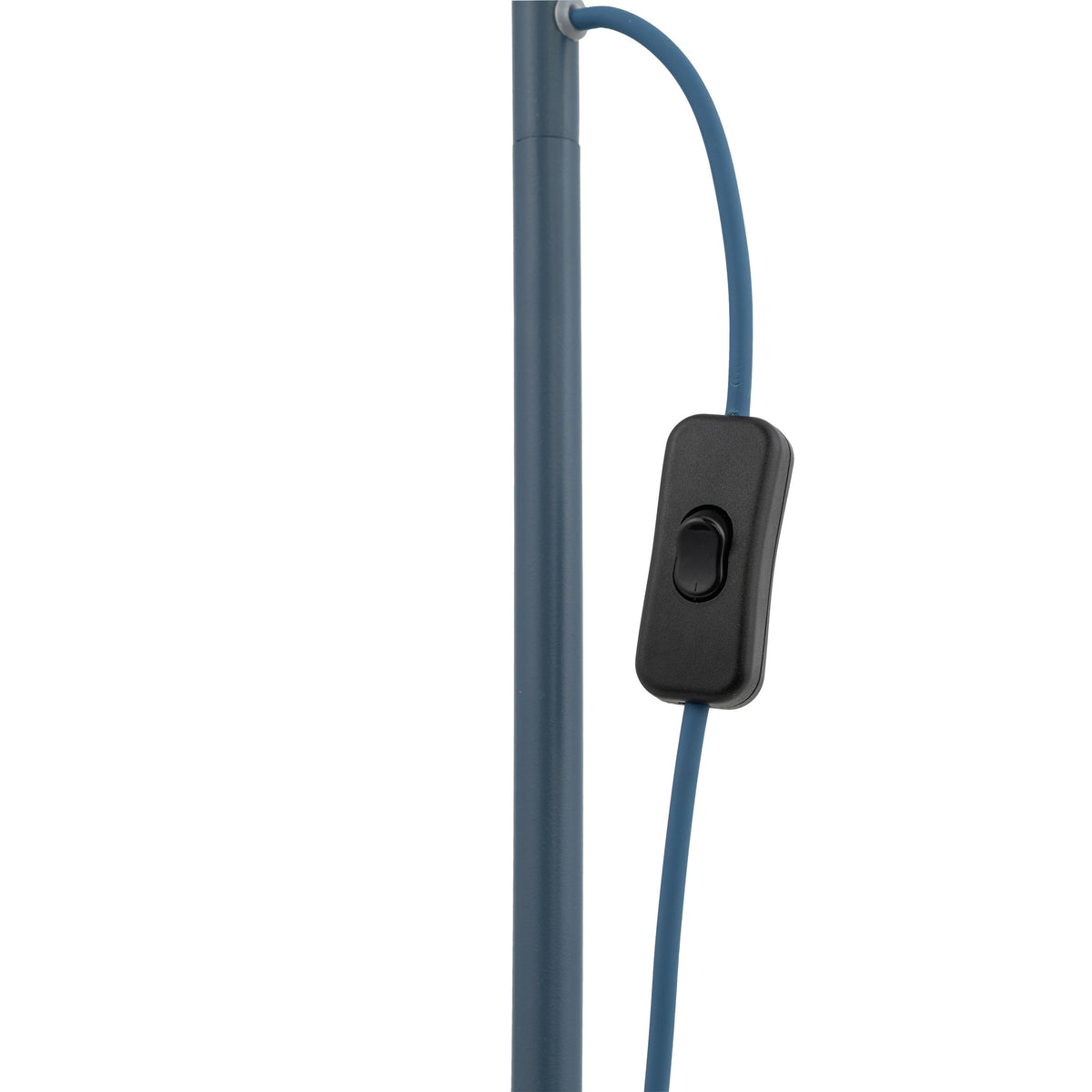 Lampă de podea Cono cu soclu E14 din metal, bleumarin