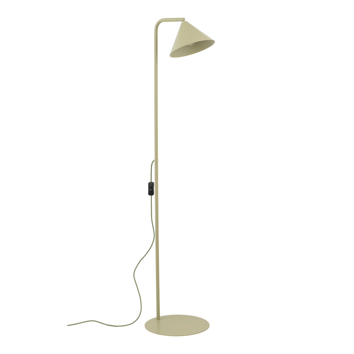 Lampă de podea Cono cu soclu E14 din metal, fistic