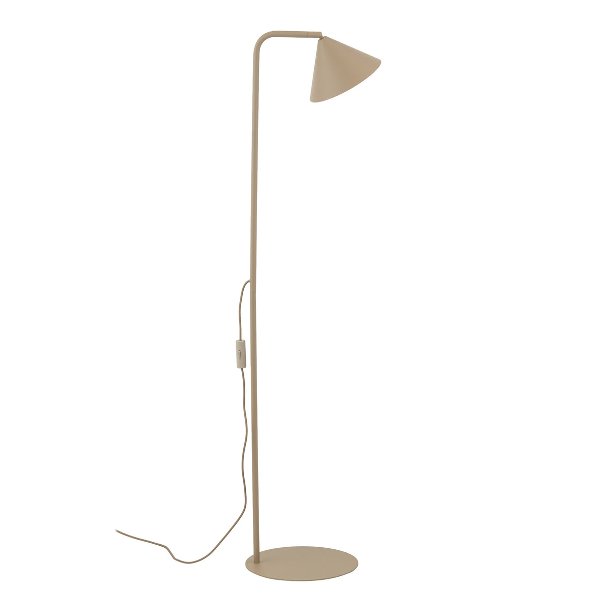 Lampă de podea Cono cu soclu E14 din metal, salvie