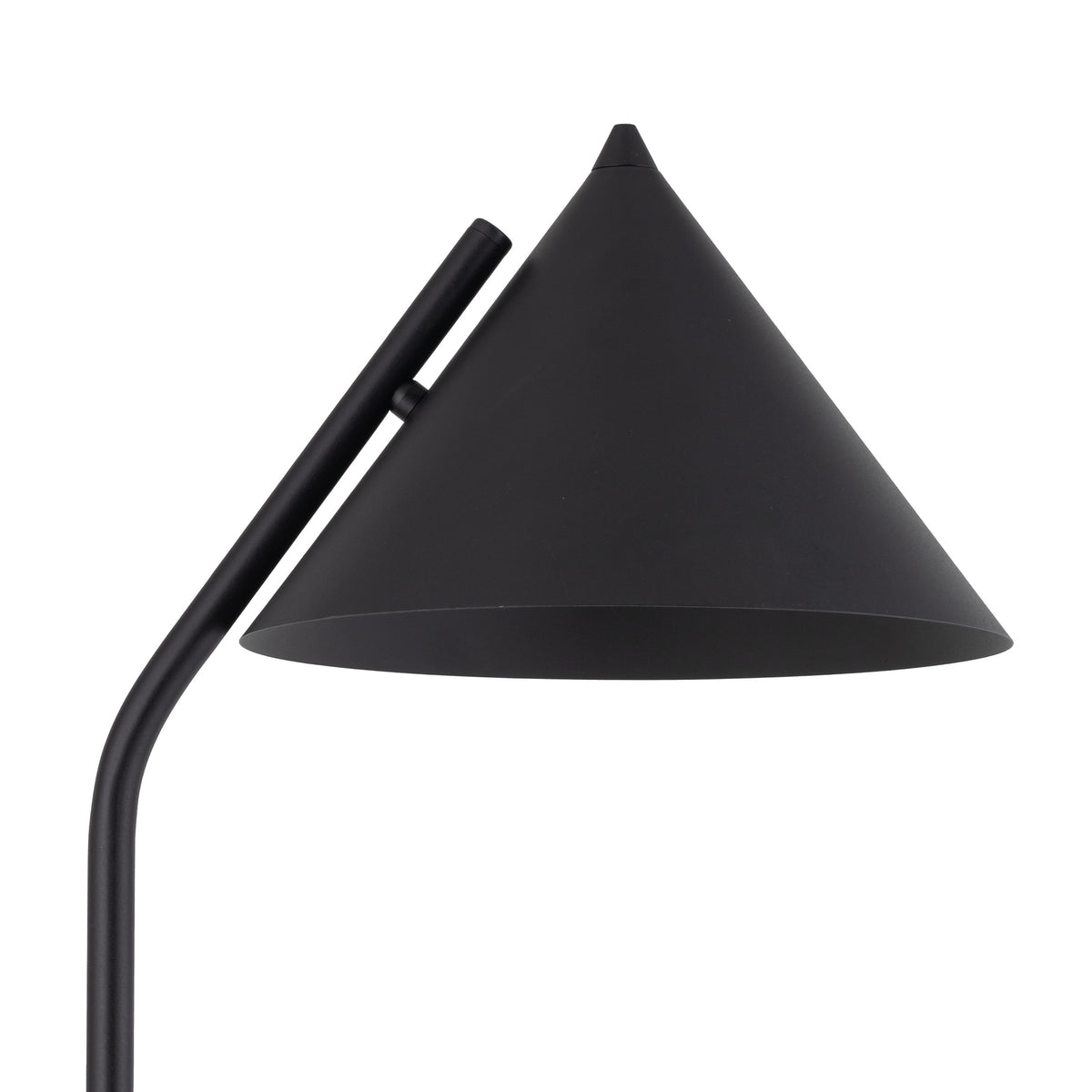 Lampă de podea Cono cu soclu E27 din metal, negru, 15 W