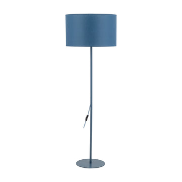 Lampă de podea Dalum din textil, bleumarin