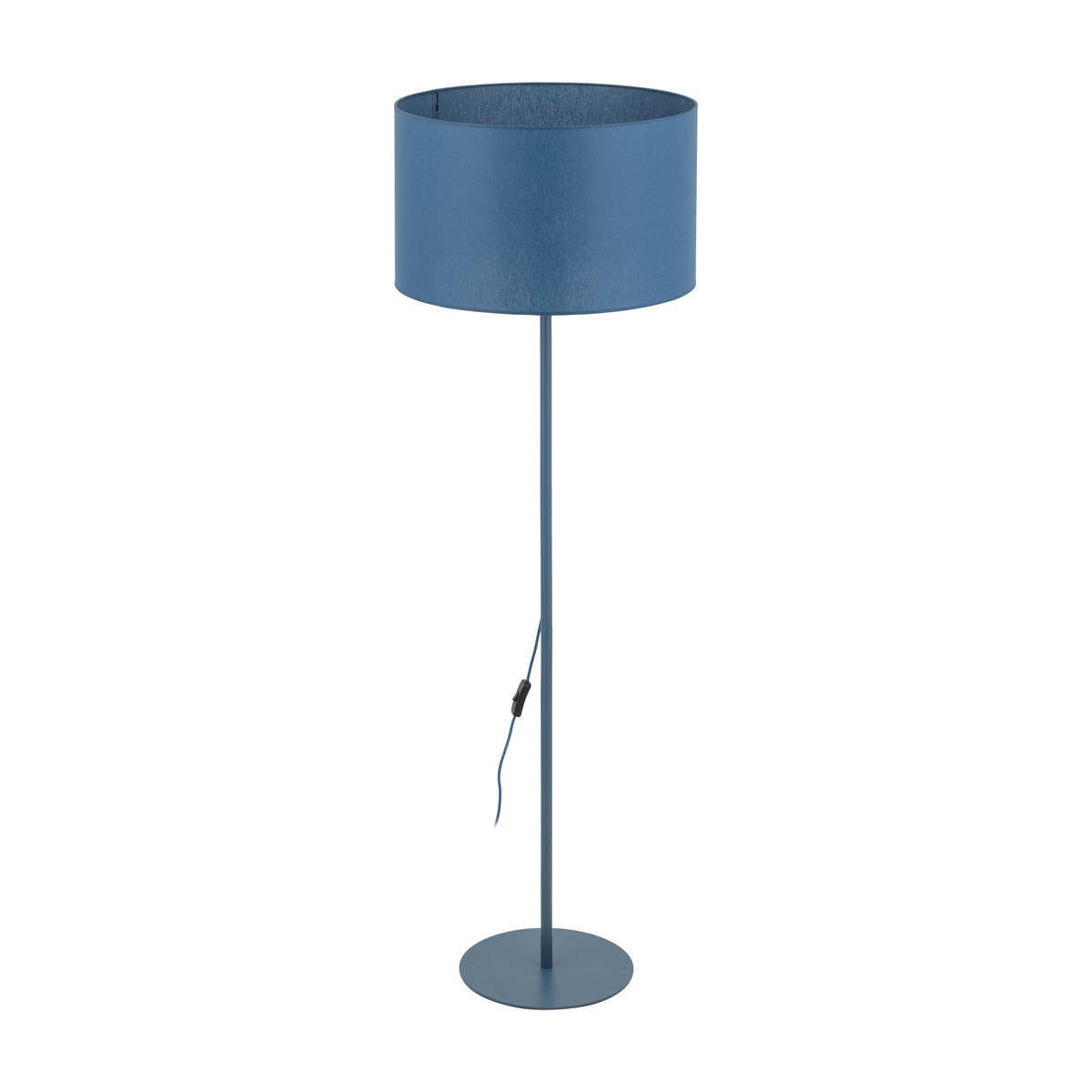 Lampă de podea Dalum din textil, bleumarin