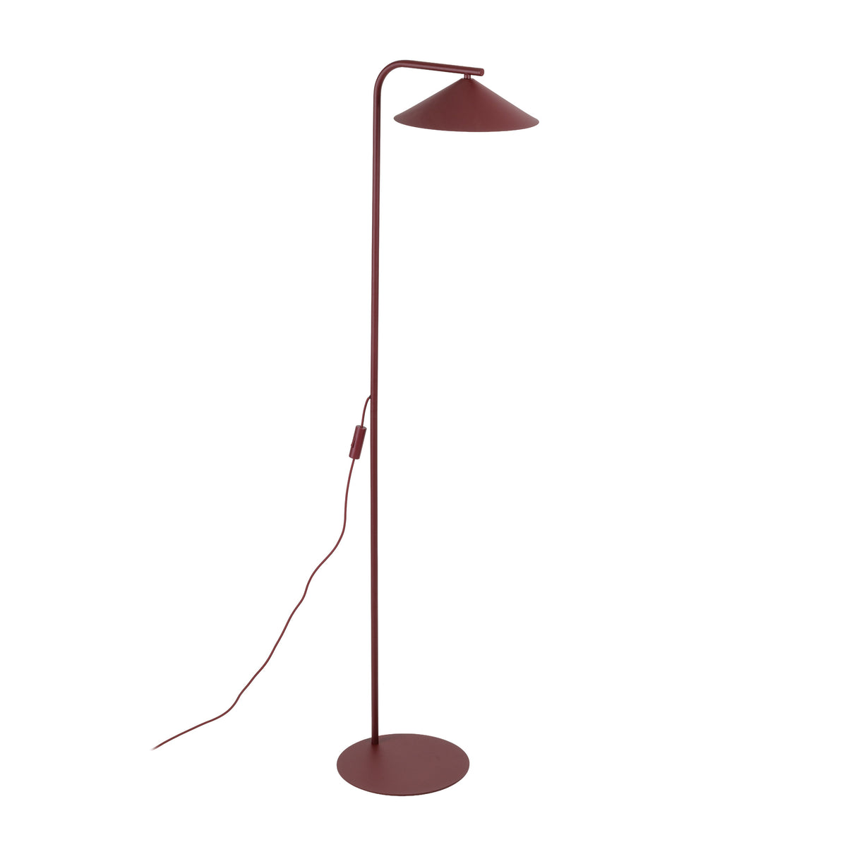 Lampă de podea Lume din oțel, vișiniu, caldă 3000k