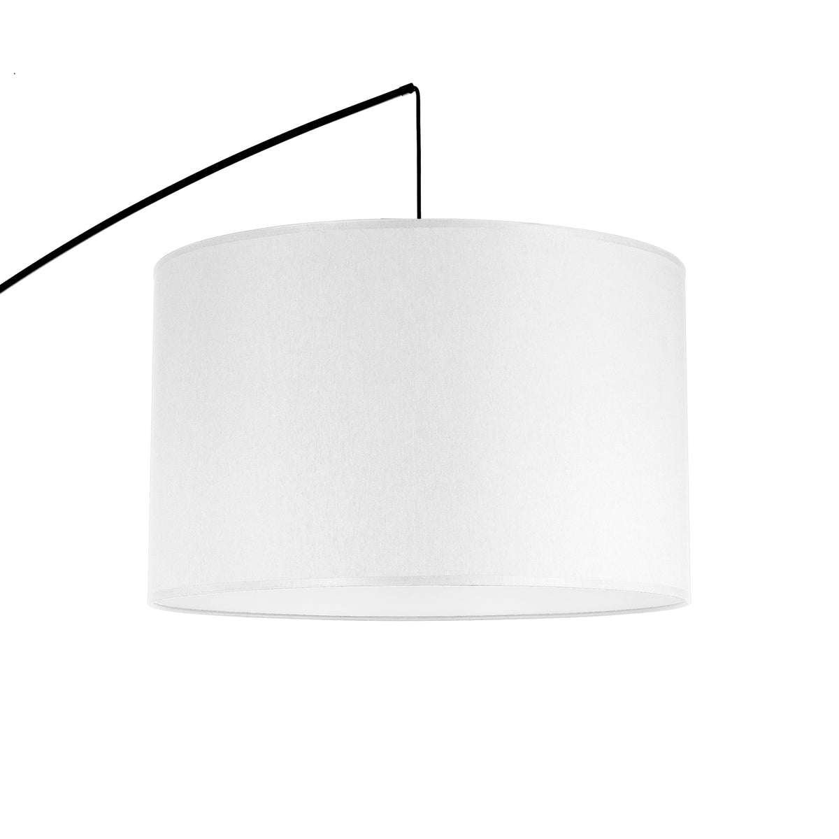 Lampă de podea Moby din oțel, alb