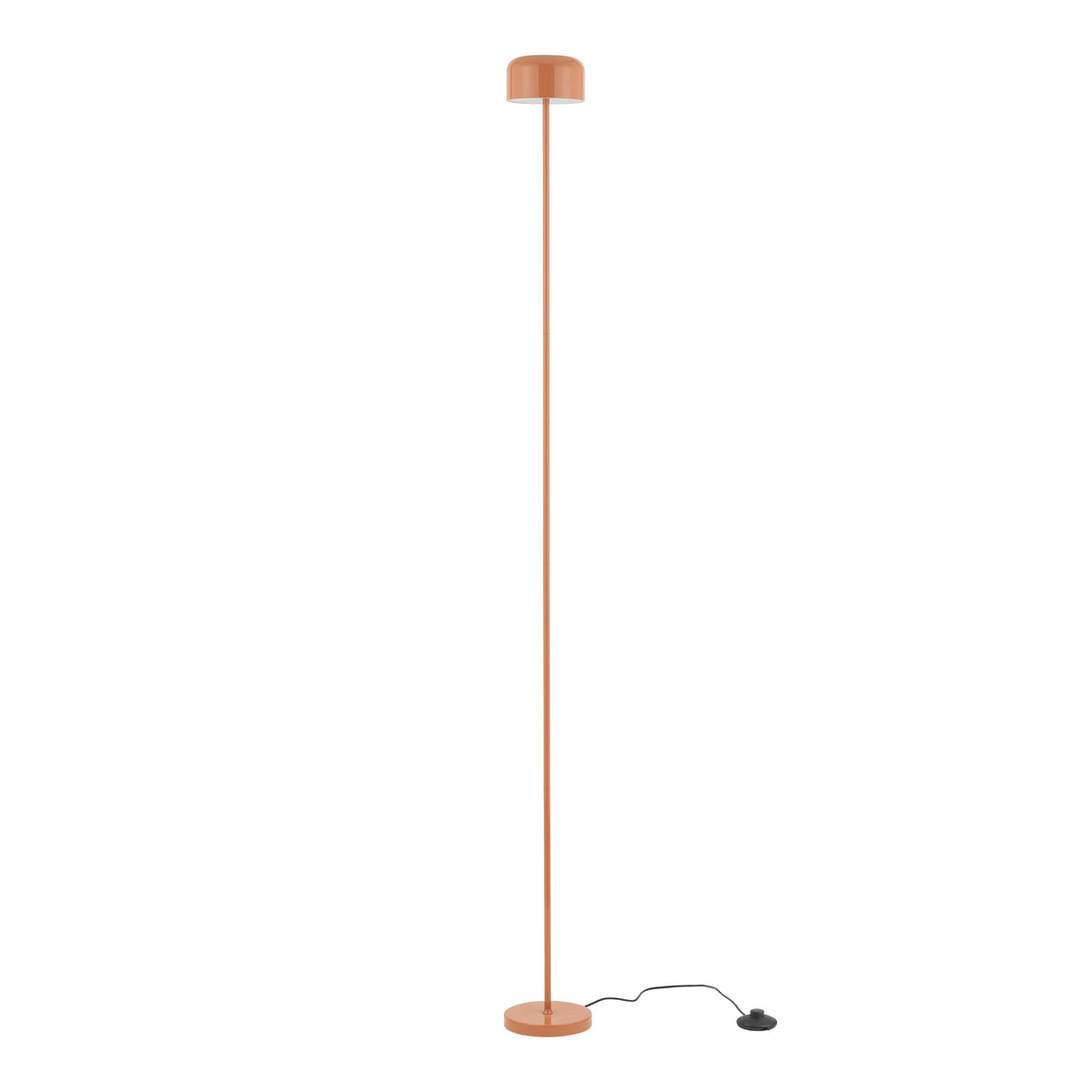 Lampă de podea Noa din metal, somon