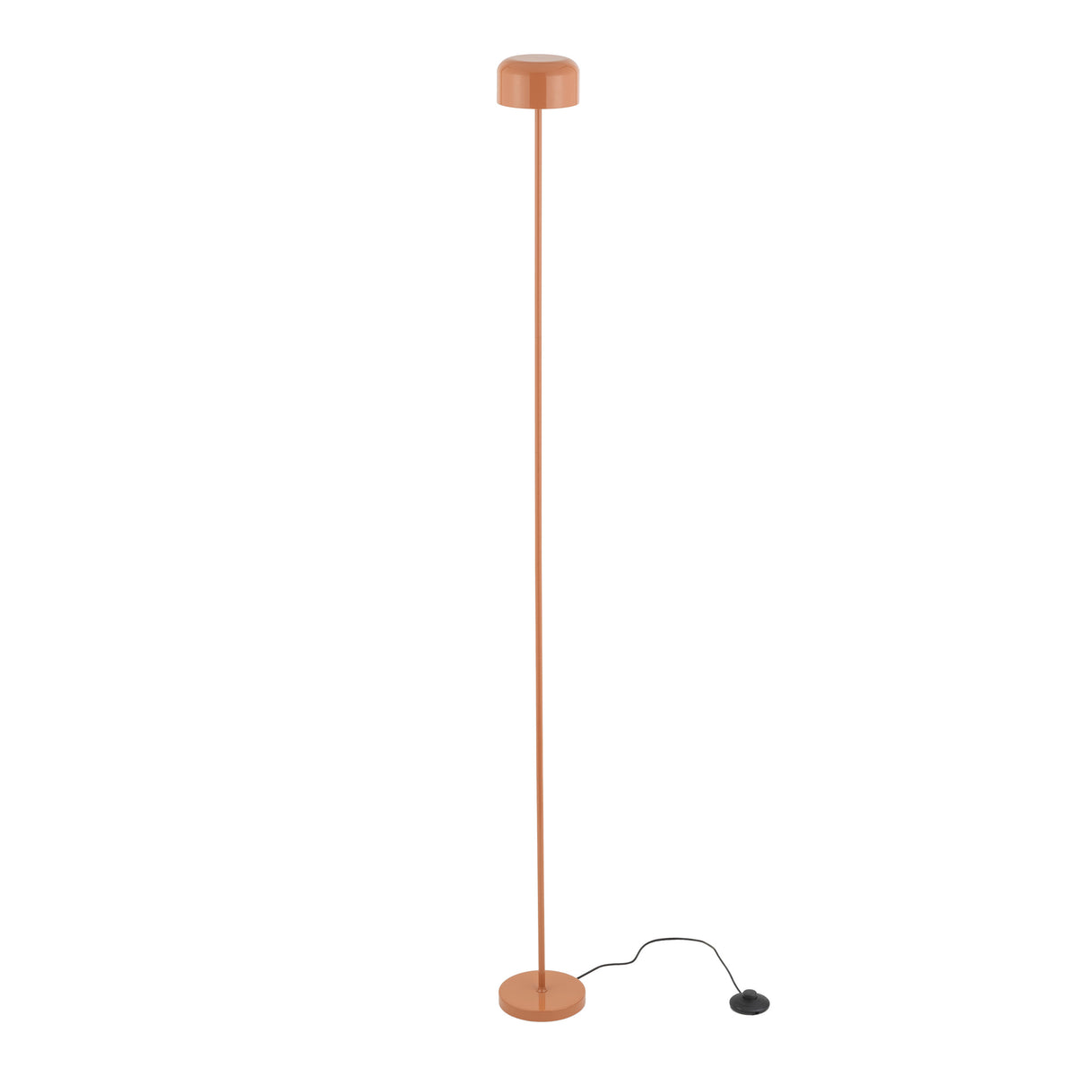 Lampă de podea Noa din metal, somon