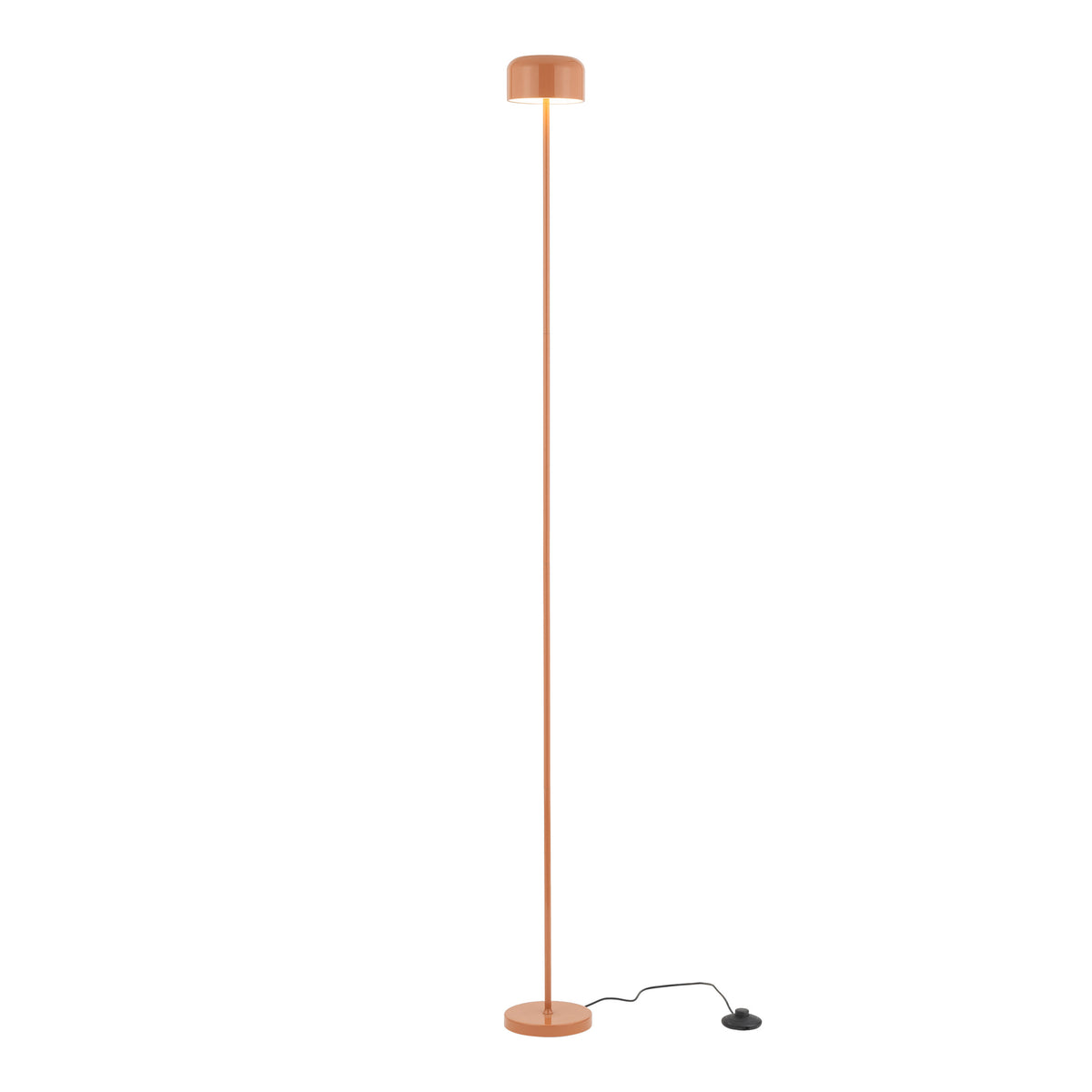Lampă de podea Noa din metal, somon