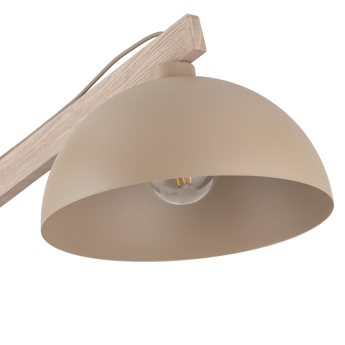 Lampă de podea Oslo din metal, salvie