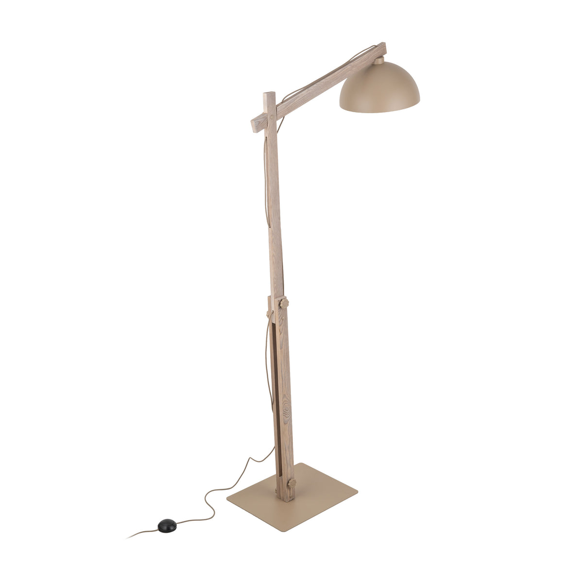 Lampă de podea Oslo din metal, salvie