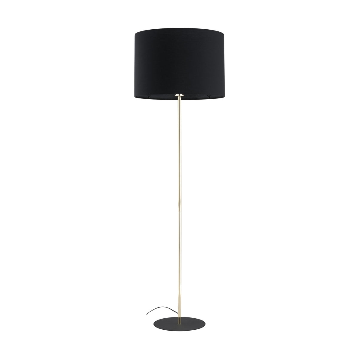 Lampă de podea Umberto din oțel galvanizat, negru auriu