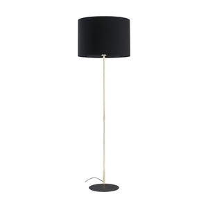 Lampă de podea Umberto din oțel galvanizat, negru auriu