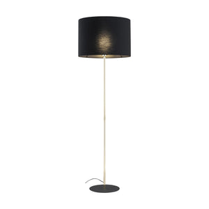 Lampă de podea Umberto din oțel galvanizat, negru auriu