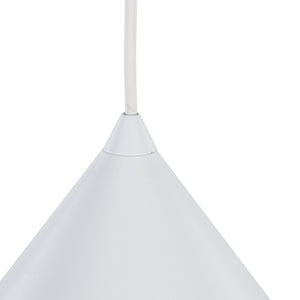 Lustră Cono din metal, alb, mărimea XL