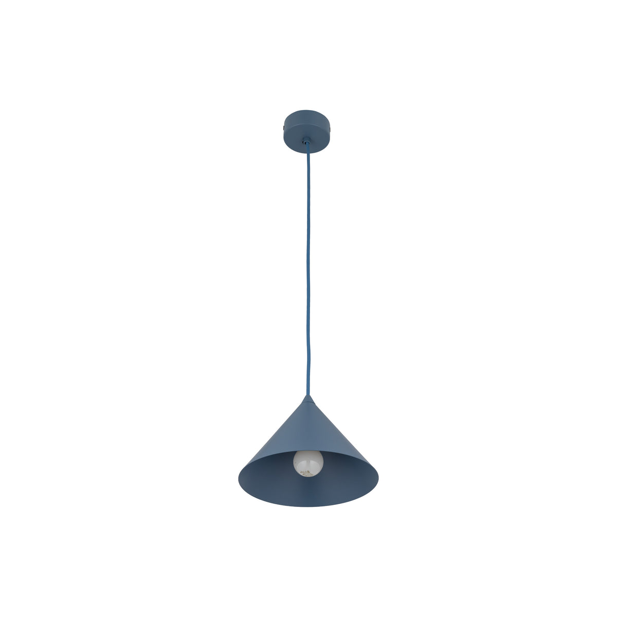 Lustră Cono din metal, bleumarin, mărimea S