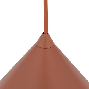 Lustră Cono din metal, cărămiziu, mărimea S