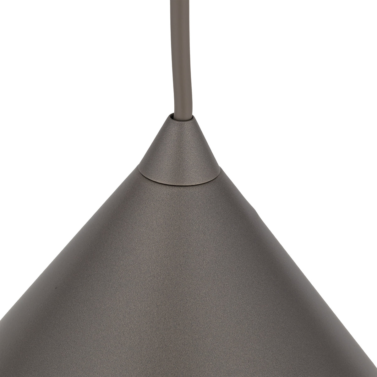 Lustră Cono din metal, maro închis, mărimea S