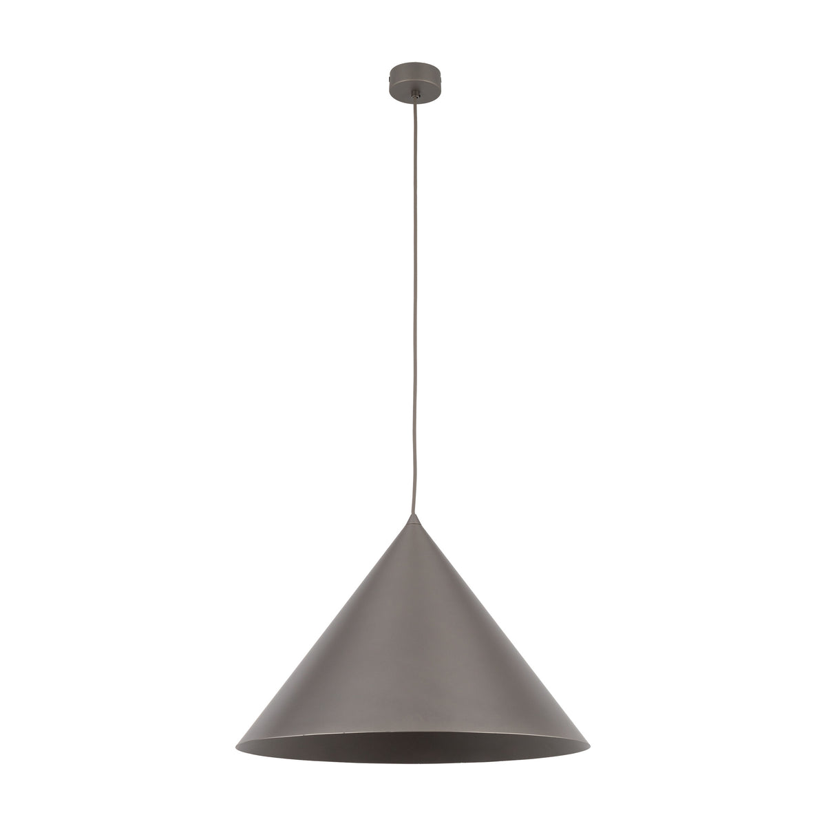 Lustră Cono din metal, maro închis, mărimea XL