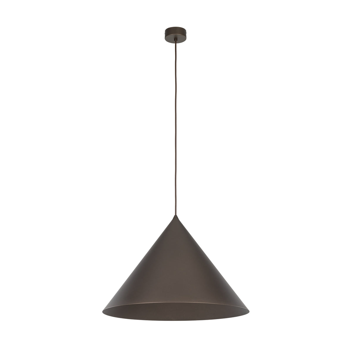 Lustră Cono din metal, maro, mărimea XL