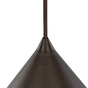 Lustră Cono din metal, maro, mărimea XL