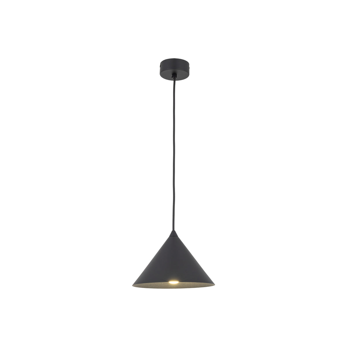 Lustră Cono din metal, negru, mărimea S