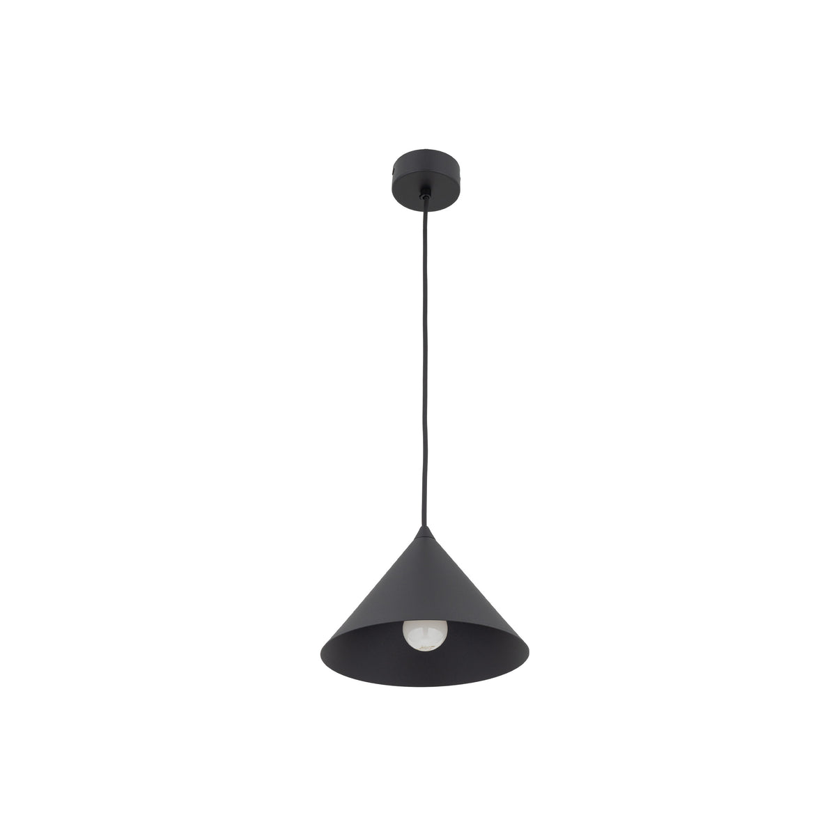 Lustră Cono din metal, negru, mărimea S