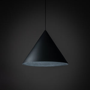 Lustră Cono din metal, negru, mărimea XL