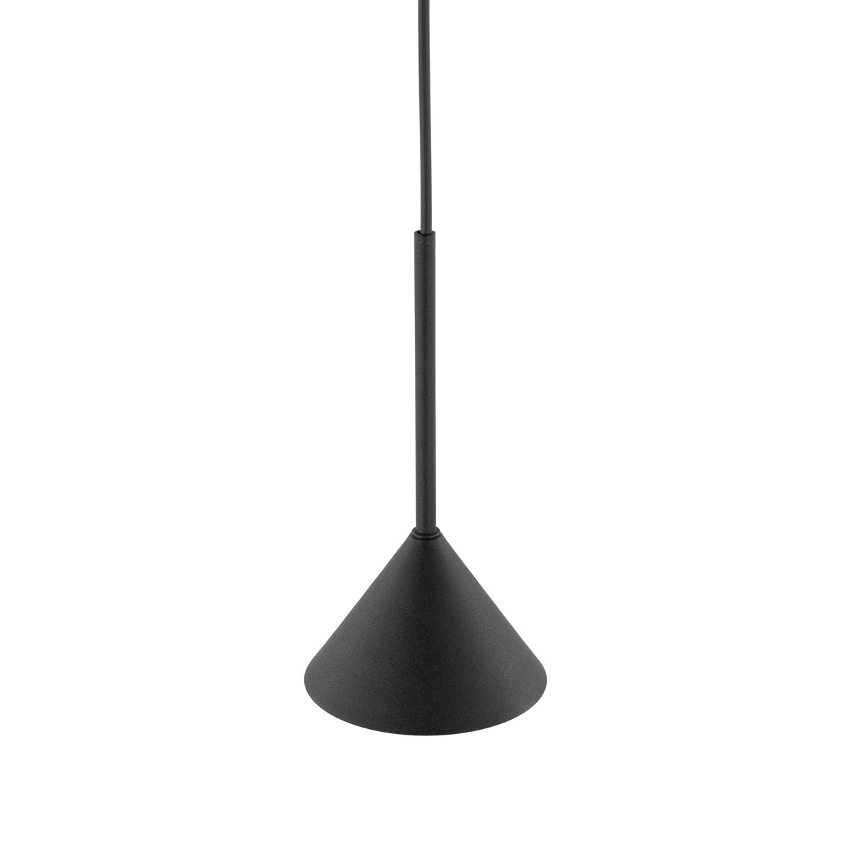 Lustră Cono Mini cu 1 bec, negru