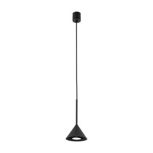 Lustră Cono Mini cu 1 bec, negru
