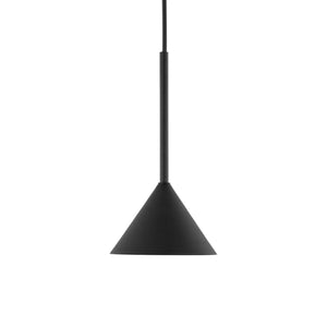 Lustră Cono Mini cu 1 bec, negru
