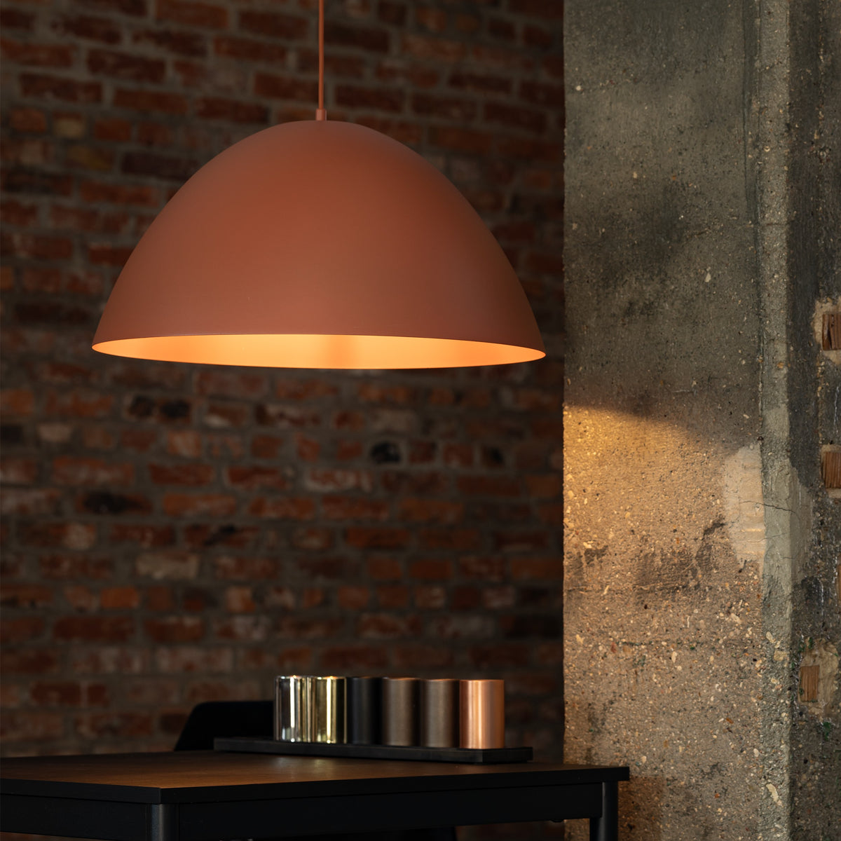 Lustră Faro 340 din metal, cărămiziu
