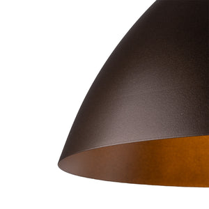 Lustră Faro 500 din metal, maro