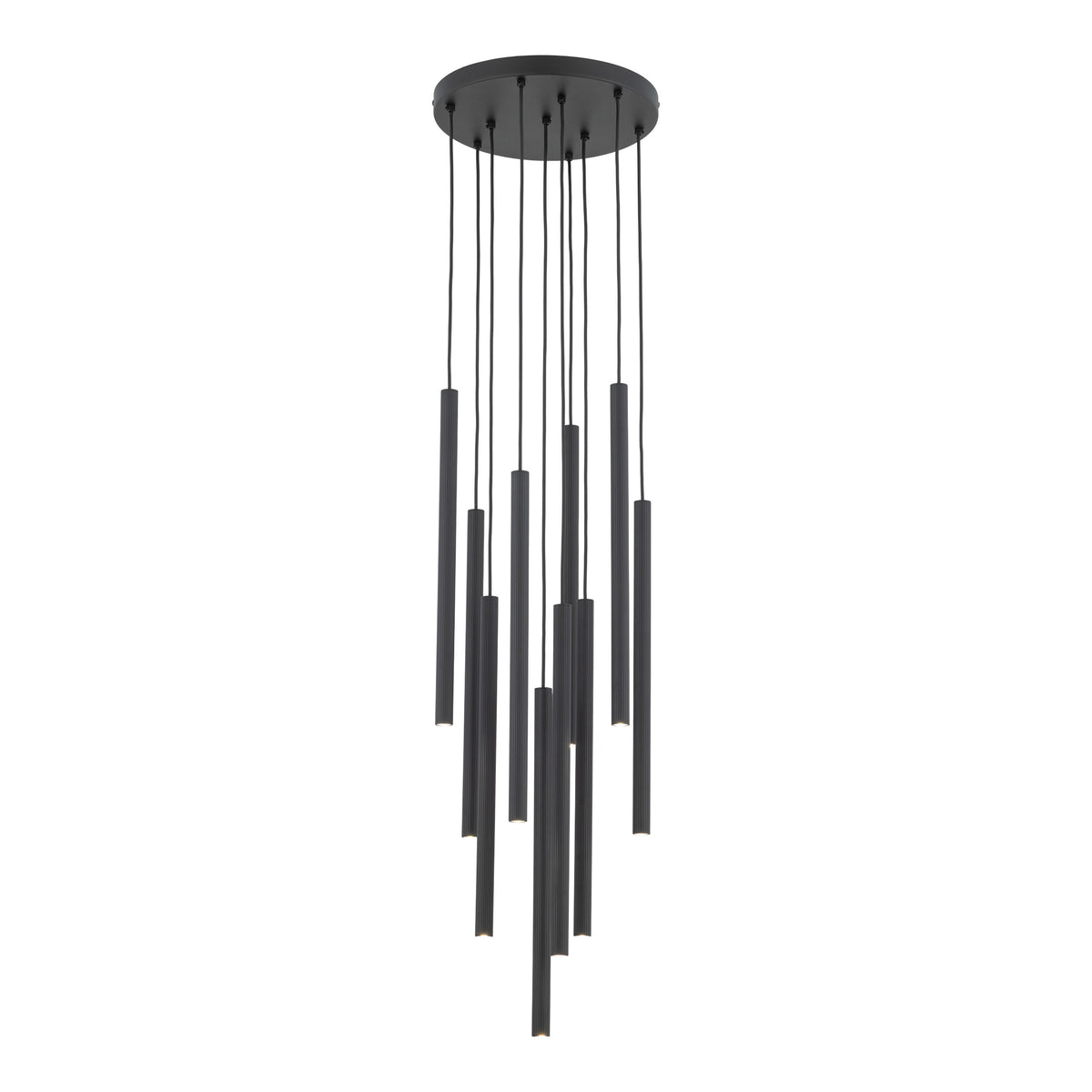 Lustră Ferro cu rozetă rotundă, negru