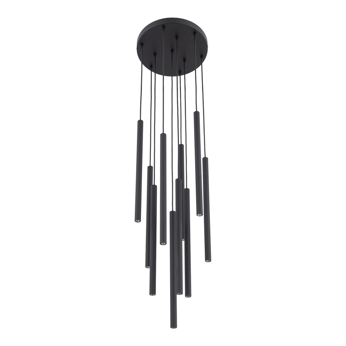 Lustră Ferro cu rozetă rotundă, negru