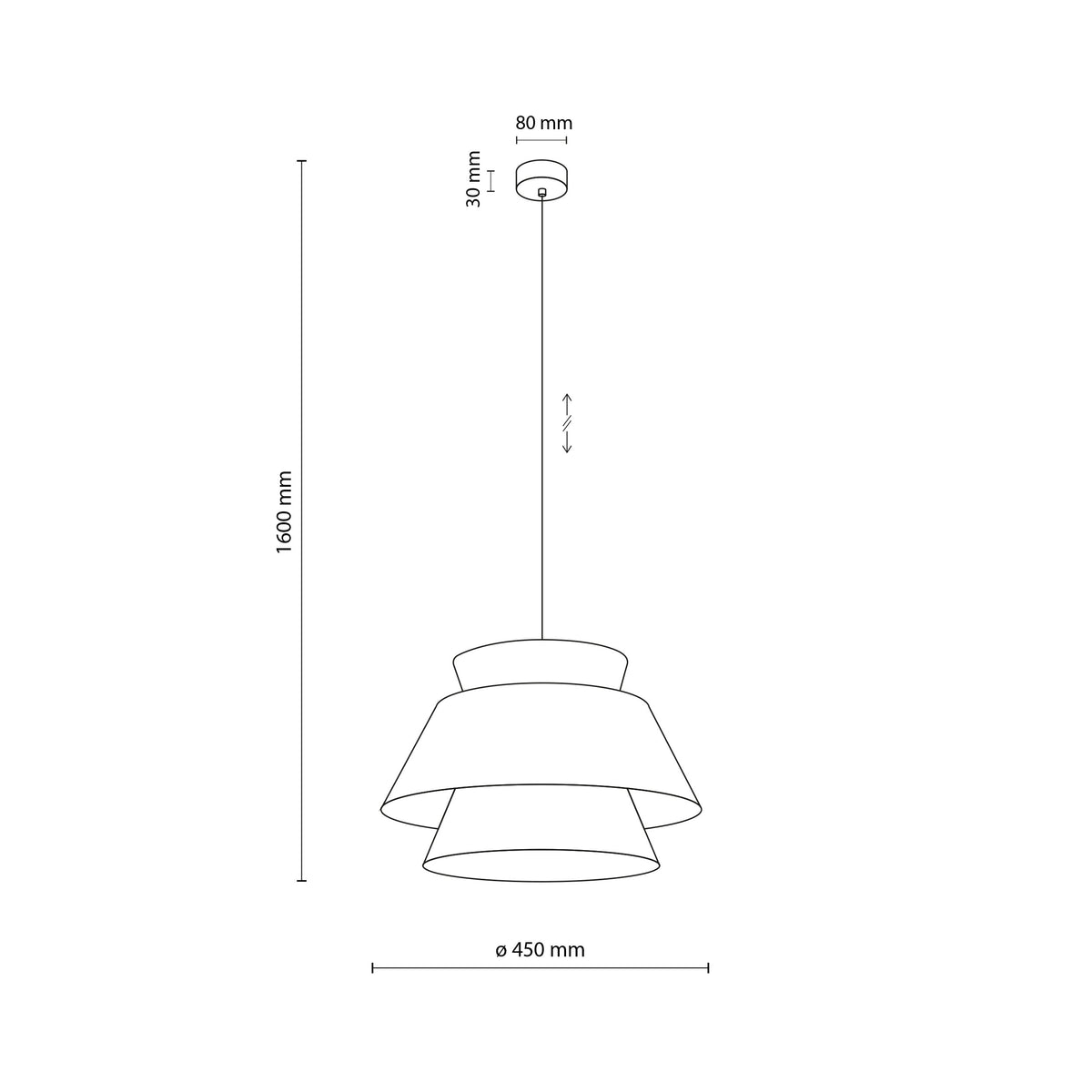 Lustră Kalum cu 1 bec, in, Diametru 380 mm