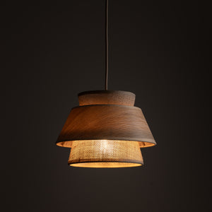 Lustră Kalum cu 1 bec, lemn, Diametru 240 mm