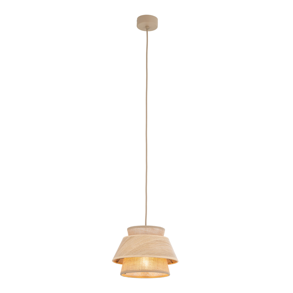 Lustră Kalum cu 1 bec, lemn, Diametru 240 mm