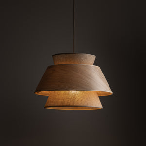 Lustră Kalum cu 1 bec, lemn, Diametru 380 mm