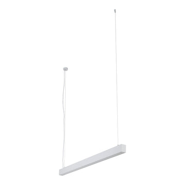 Lustră liniară LED Luxe Pro de 120 cm, alb