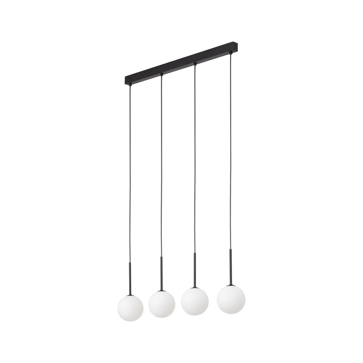 Lustră Martin, negru, 4 becuri