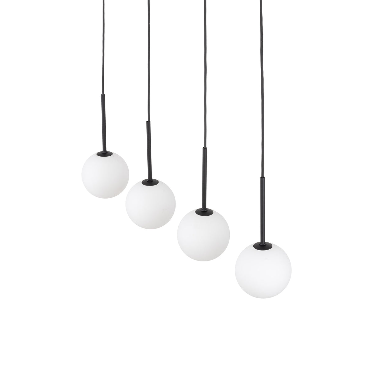 Lustră Martin, negru, 4 becuri