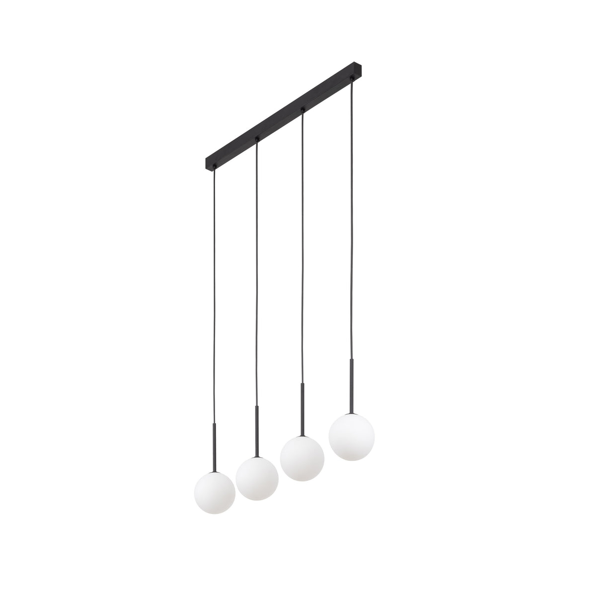 Lustră Martin, negru, 4 becuri