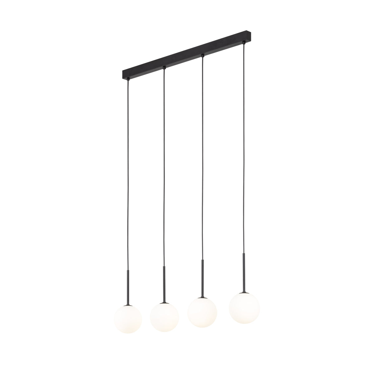 Lustră Martin, negru, 4 becuri
