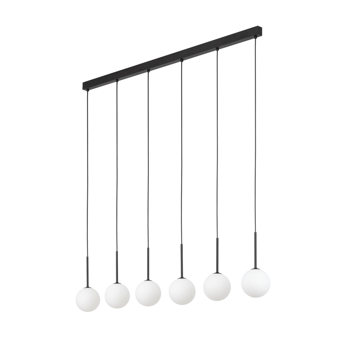 Lustră Martin, negru, 6 becuri