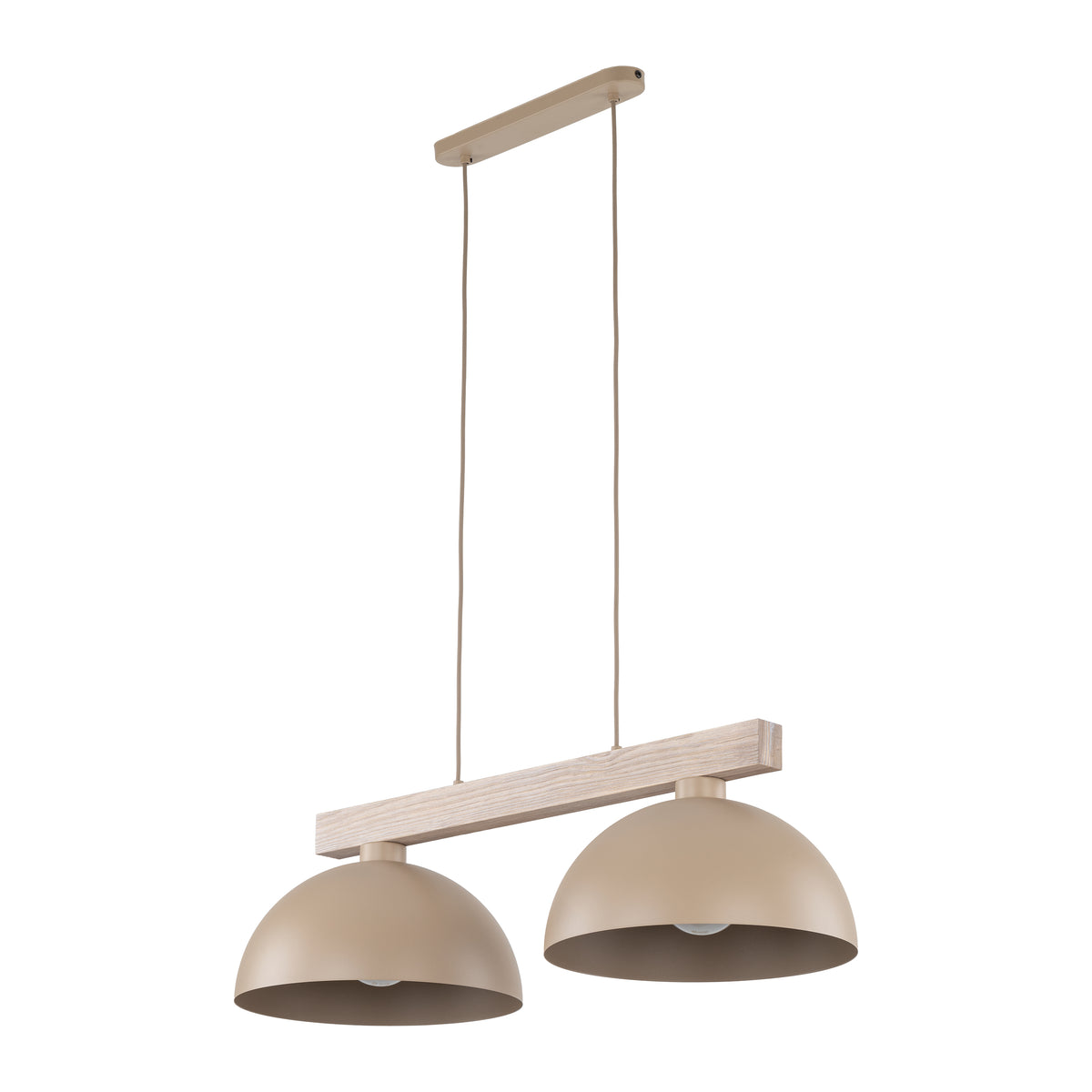 Lustră Oslo din metal, salvie, 2 becuri